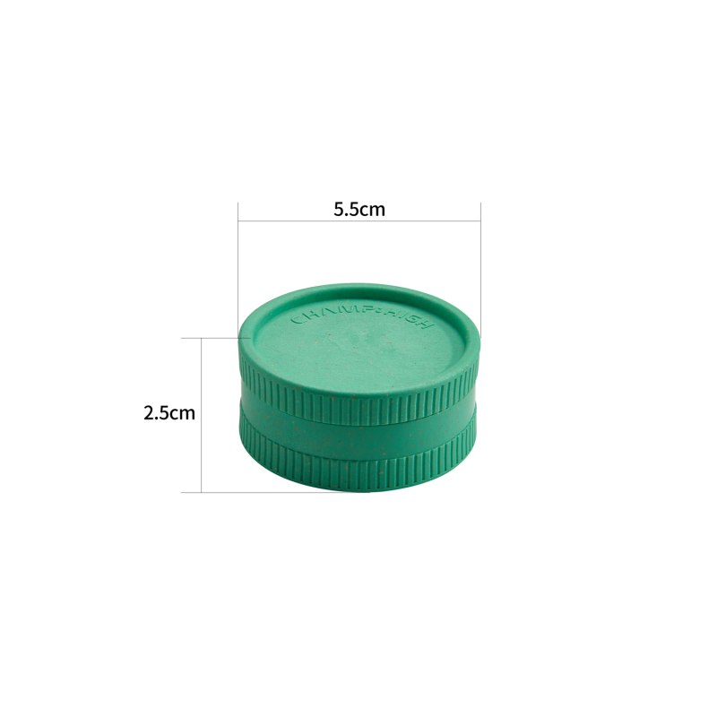 Grinder 55mm Hemp Plastic 1...