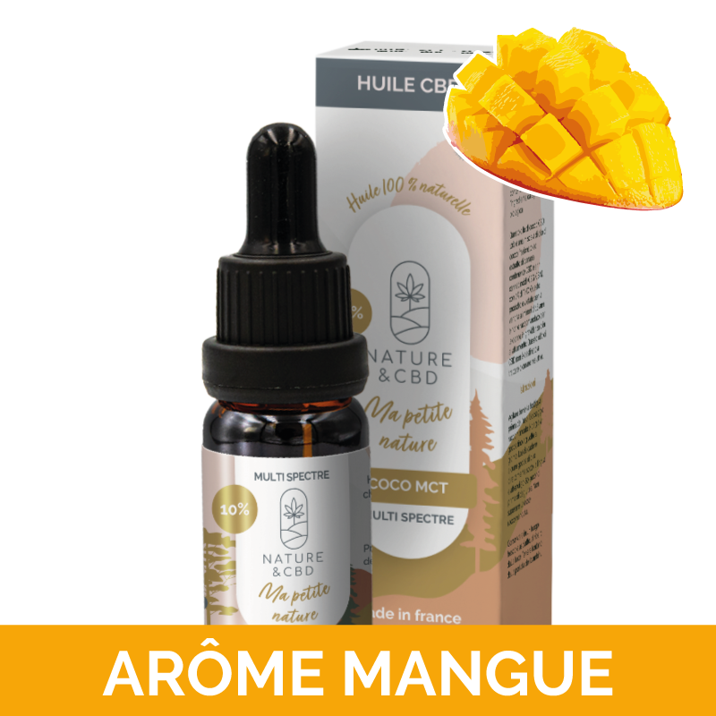 Huile CBD coco à la mangue...