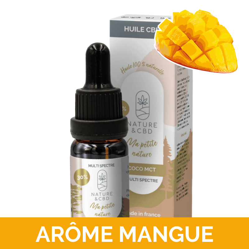 Huile CBD coco à la mangue...
