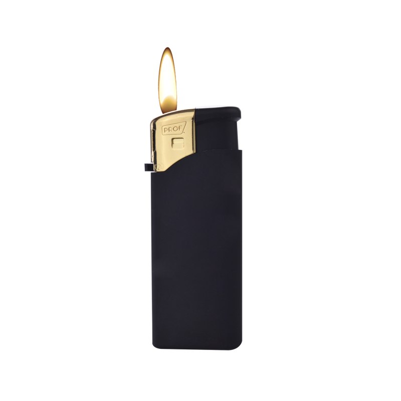 Briquet mini noir doré -...