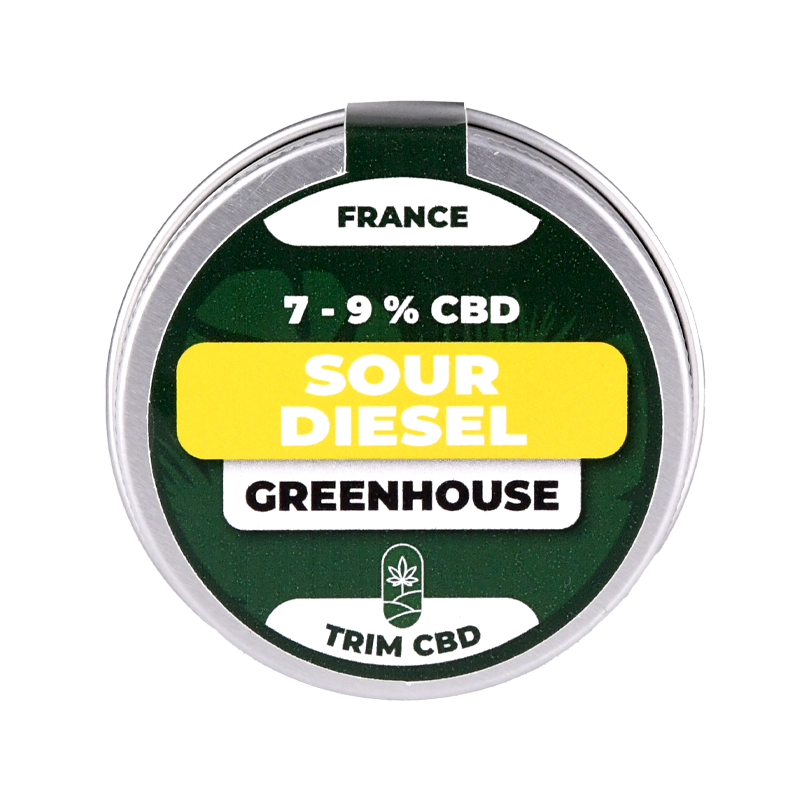 Trim CBD en pot - Sour Diesel