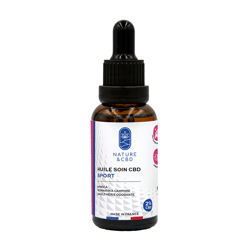 Huile de soin sport CBD 2%